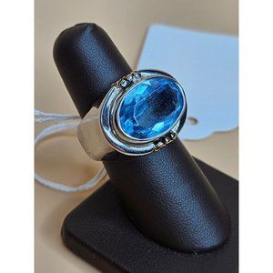 Silver & Blue Ring